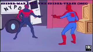 Spiderman pointing meme in Spider-Man: Into the Spider-Verse | @1.B.C |