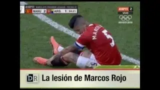La lesion de Marcos Rojo