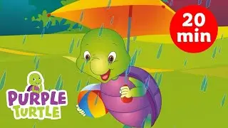 Nursery Rhymes + more | Rain, Rain, Go Away | Purple Turtle Kids Songs