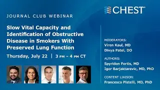 Slow Vital Capacity and Identification of Obstructive Disease in Smokers W/ Preserved Lung Function