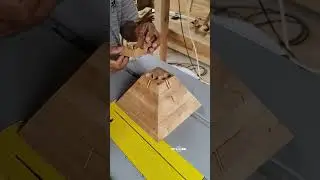 rotating pyramid woodcraft #diy #homedecor #handmade