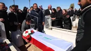 Hundreds attend reburial ceremony for Yazidi victims killed by IS