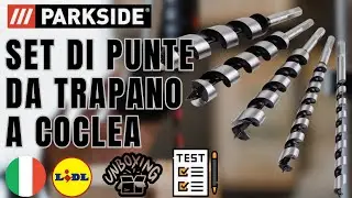 SET DI PUNTE DA TRAPANO A COCLEA&nbsp; Parkside PSBS 7 A1 ITALIA ITALIANO LIDL