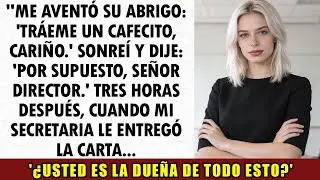 Nuevo Director Me Aventó Su Abrigo  “Tráeme Un Cafecito, Cariño” — Luego Mi Secretaria Le Entregó…