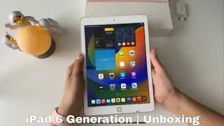 iPad 6 Generation Cellular + GPS | Color Gold 128GB | from Aliexpress in 2023 | Unboxing | ASMR