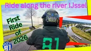 FIRST RIDE 2026. ride along the river IJssel just outside of the historic city of Gouda, Netherlands