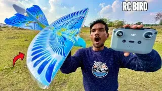 RC Bionic Flying Sparrow E Bird Unboxing & Testing - Chatpat toy tv
