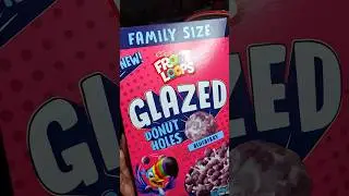 Kellogg&rsquo;s Froot Loops Glazed Donut Holes BLUEBERRY cereal review