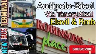 Robinson Place Antipolo New Bus Terminal  from Antipolo-Bicol Via Tanay,Rizal👍👋🇵🇭🤩07.29.2022 updates