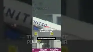 Tire falls off plane mid-air