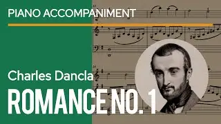 Dancla - Romance no. 1 Op. 123 Piano Accompaniment | play along | easy student piece | sheet music