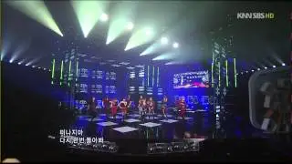 091018 인기가요 - 티아라&초신성 - TTL 2