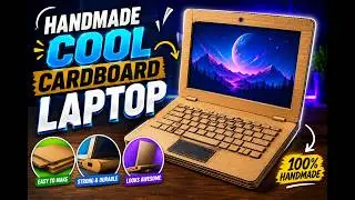 hand made cool cardboard laptop