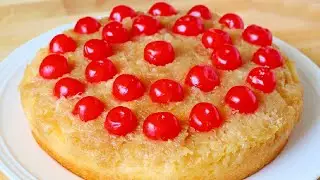 Easy Pineapple Upside Down Cake with Crushed Pineapple