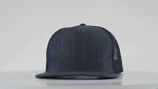 Mega Cap Flat Bill Trucker Cap 6997C With Custom Embroidery