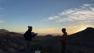 Sunrise over The Dodson Trail in Big Bend National Park