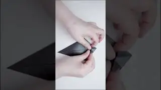 black cat origami paper craft 🐈&zwj;⬛#video #viral #papercraft #origami #trending #paper #cate