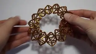 Gyroelongated square bipyramid kaleidocycle