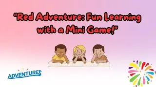Red Color Adventure for kids || Fun Learning with a Mini Game!