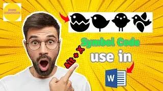 Use Symbol code in MS Word | That’s easy | It just type some chapters and Number | Alt + X