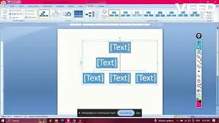 Smart art and its options available in MS Word.(2024/08/11)