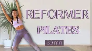 SLIDER PILATES REFORMER FULL BODY | 30 Minute Home Workout Without Expensive Equipment