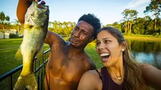 OUR FIRST TIME GOING FISHING! (absolute disaster)