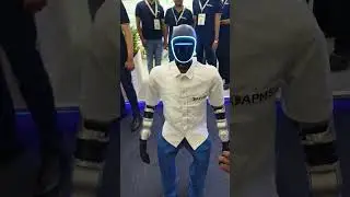 ​AI with a body. Spotted at IMTEX 2026, Bangalore #robot #imtex_2026 #roboticsindia