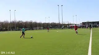 Dani in actie tegen Alexandria 05 04 25 Competitiewedstrijd