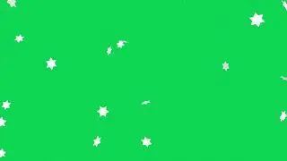 Falling Snowflakes Seamless Loop - Green Screen 4K (3D)