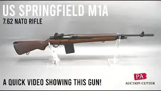 44 U S  Springfield M1A 7.62 NATO Rifle, Walnut - A Quick Video in our Photo Booth