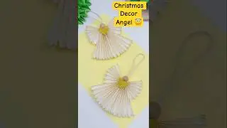 Beautiful Christmas Craft Ideas (Paper Angel 😇) #shorts #art #craft #christmas #angel #decoration