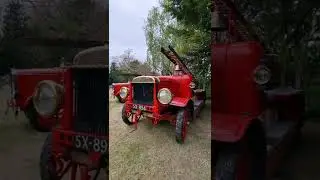 Leyland old vintage fire engine #English #British