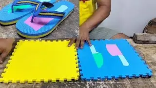 Making flip-flops from patterned evamat