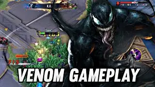 VENOM GAMEPLAY | POWERFUL FIGHTERS - MARVEL SUPER WARS