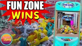 How Much Can We Win? Only Playing Fun Zone Claw Machines at Round One!