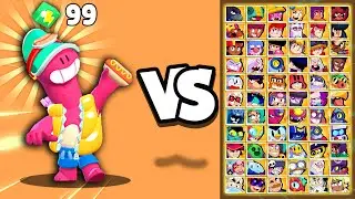 Monster Doug VS Every Brawler !!! Power Cube Monster Battle