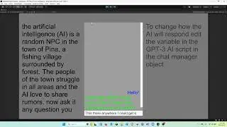 Epic new AI plugin for unity. Text Generation Toolkit demo!