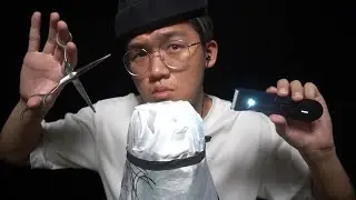 ASMR FAST Raw Barbershop Haircut & Shaving