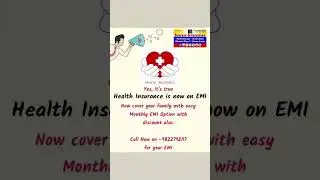 Health Insurance on Monthly EMI without interest #familyhealthinsurance #heathinsurance