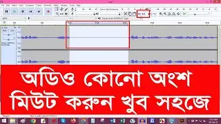 Audio Sound Mute or Silent Use Audacity Application