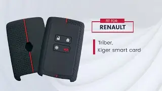 Keycare silicone key cover KC46 fit for Renault Triber, Kiger smart card