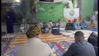 سيدقاسم الحديدي في مولد النبي صلى الله عليه وسلم في تكيه سيد محمد الحديدي حي العطار هبهب 