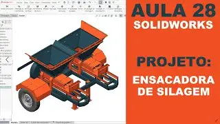 AULA 28 | CURSO: SOLIDWORKS NA PRÁTICA | PROJETO: Ensacadora de Silagem Dupla #solidworks