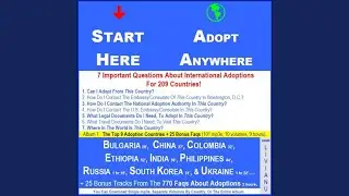 25 Bonus Tracks from 770 FAQ.... Q.3. Is an International Adoption Legal If I Adopt the Child...
