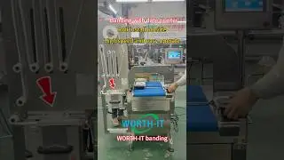 High speed roll install on side for easy operating banding with date printing #foodpackaging #intime