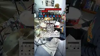 HAND INDEPENDENCE in Minutes with This Drum Exercise! 🥁 (Drum Lesson)