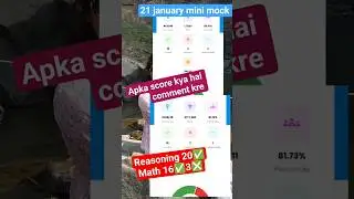 mini mock test rwa apka kya score hai comment kre Target 🎯 ssc gd #ssccoaching #sscexam plzz like #s