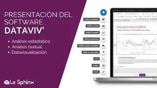 Presentación de la herramienta de análisis estadístico, textual y visualización de datos DATAVIV’