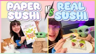Baby Yoda: Paper Sushi vs Sushi vero